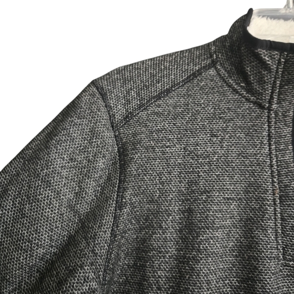 Orvis Mens Size Medium Black Brighton Pullover Sherpa Lined 1/4 Zip - Picture 3 of 10